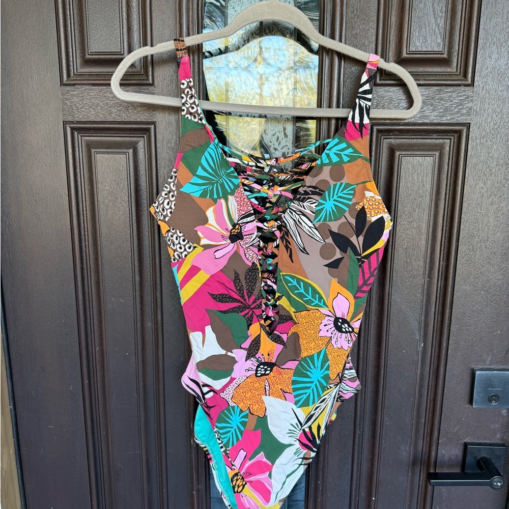 Floral Multicolor One Piece Swimsuit
